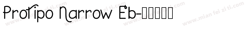 Protipo Narrow Eb字体转换